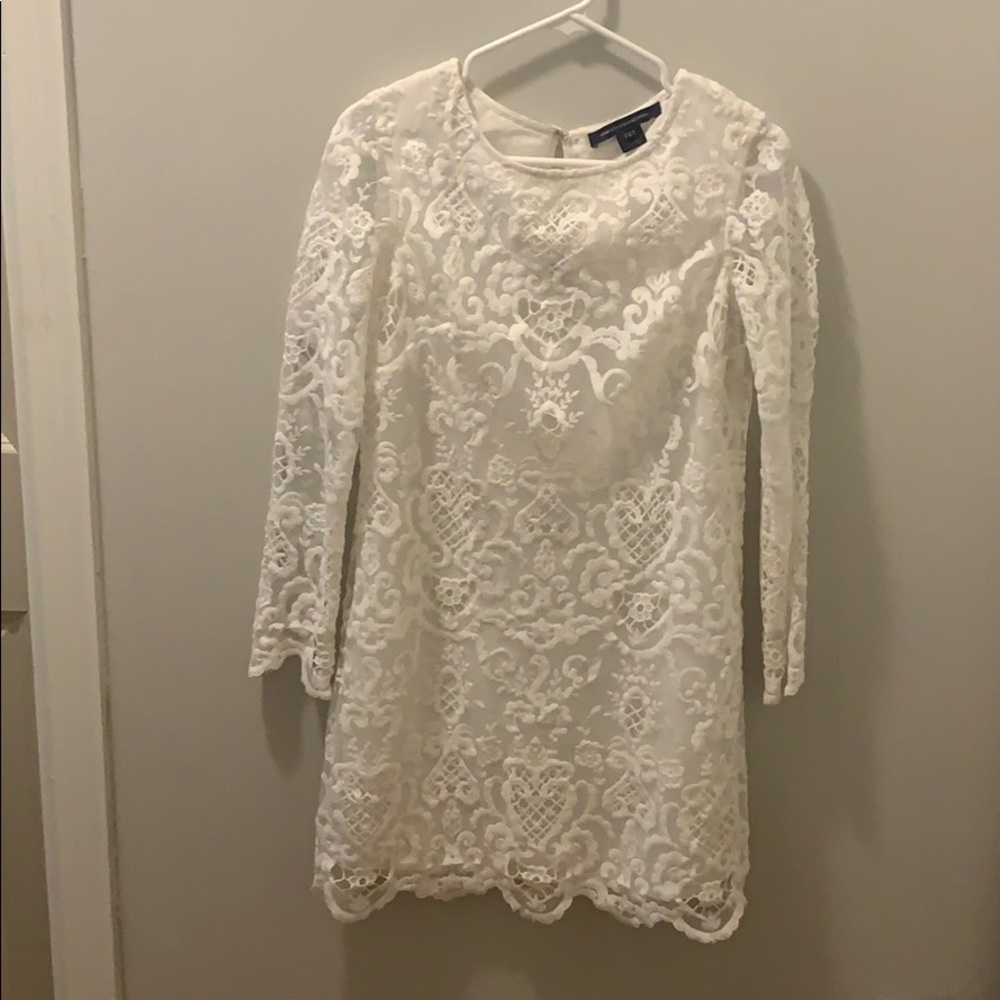 Beautiful white lace French connection dress